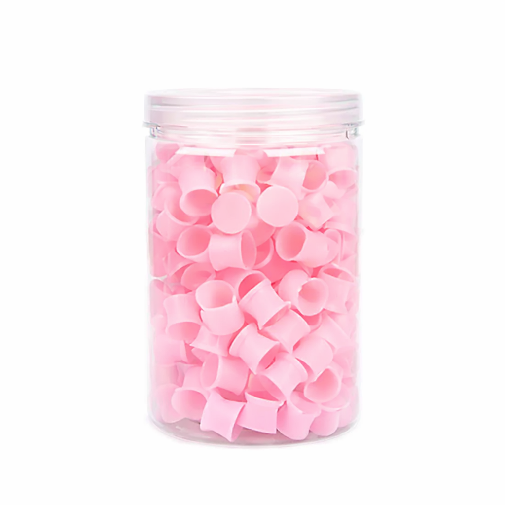 Pigmentkappen in Box, rosa, 300 Stück
