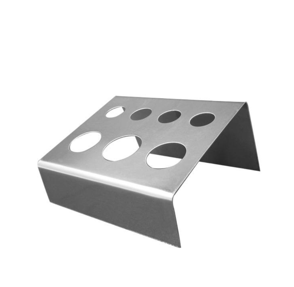 Kleiner schwarzer Metallständer für Pigmentkappen