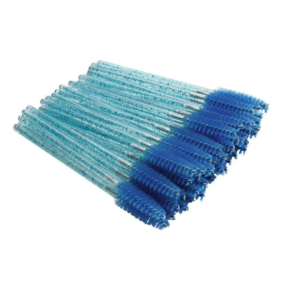 Wimpernbürstchen mit Nylonstiel, blaue Borsten (50 Stk./Packung)