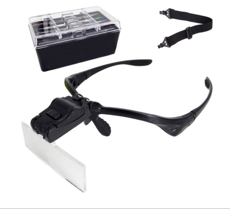 Vergrößerungsbrille mit LED-Beleuchtung