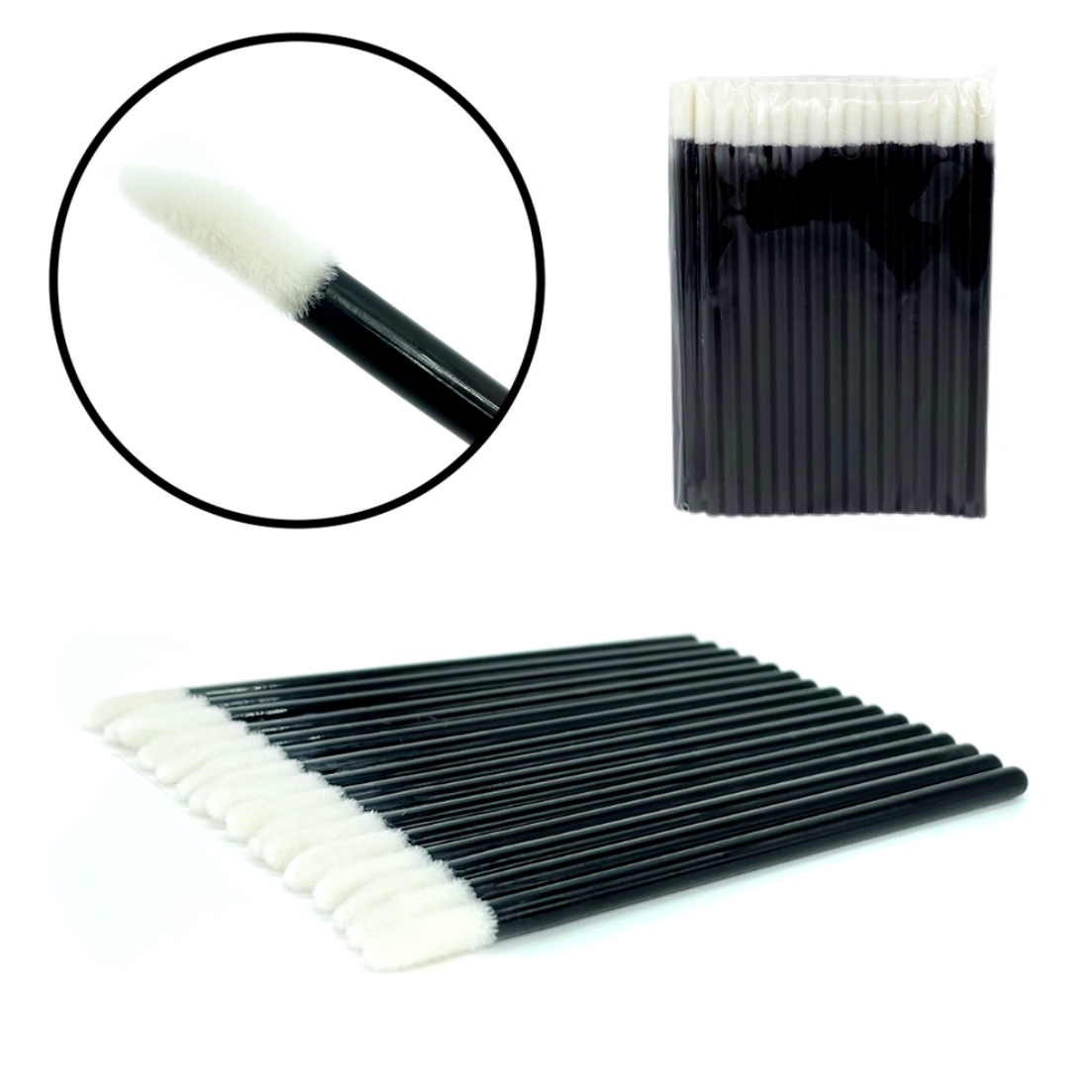 Makrobrushes im Beutel (50 Stk./Packung), schwarz