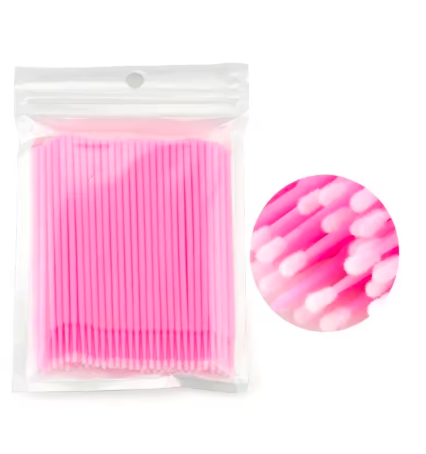 Mikrobrushes im Beutel, rosa, 100 Stück